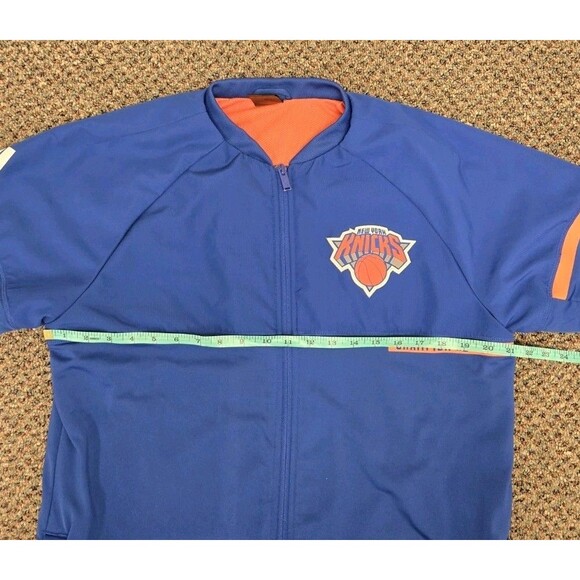 Adidas New York Knicks Warm Up Jacket Blue 2016 (Men's L) - Picture 5 of 16